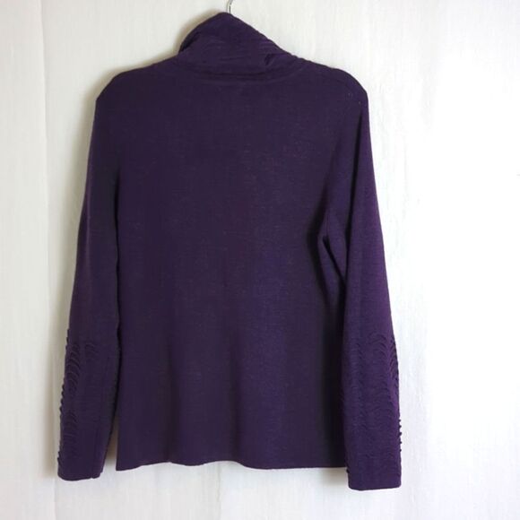 Alexandra Bartlett Turtleneck Sweater Size 1X Purple - Picture 2 of 7
